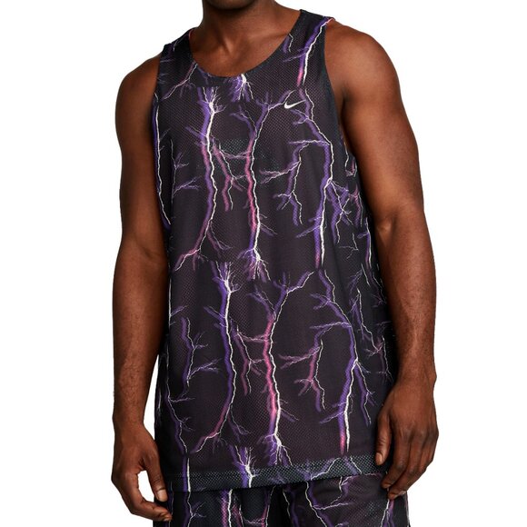 $80 NIKE PREMIUM REVERSIBLE BASKETBALL JERSEY DQ5830-542 GRAPE/PINKSICLE S - Picture 2 of 9